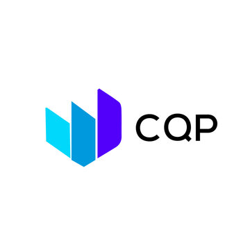 CQP creative minimalist letter logo.