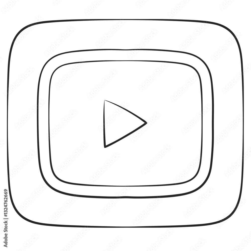 Poster youtube play button icon