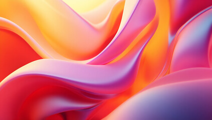 Obraz premium blurred background with an orange gradient, smooth curves, and warm tones.