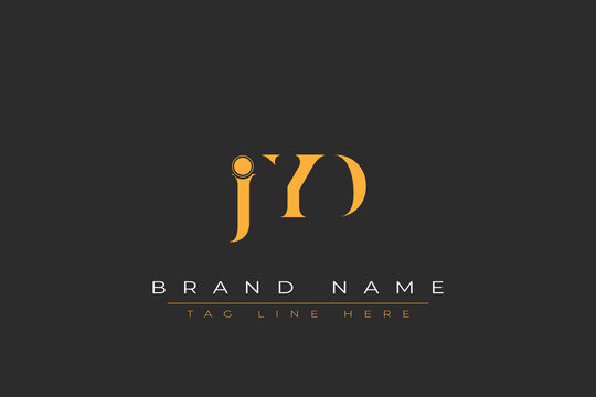 JYD abstract letter logo design. This logo is designed by three abstract letters.