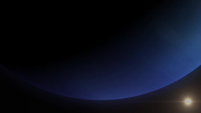 Neptune Planet Sunrise 
Eighth and farthest known planet from the Sun and the densest giant planet.