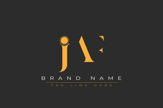 JAF abstract letter logo design. This logo is designed by three abstract letters.