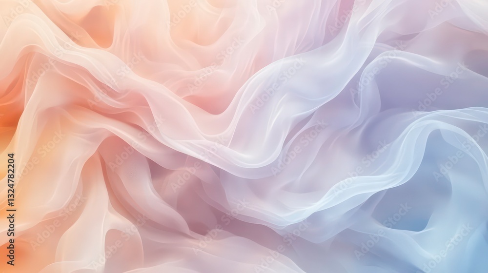 Aufkleber abstract pastel gradient background with flowing colors and a soft, dreamy texture. ideal for design