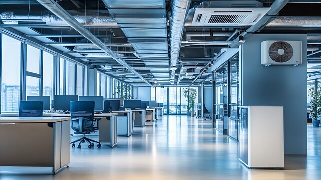 Modern open plan office space