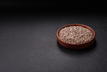 Peeled sunflower seeds in a bowl, an ingredient for making vegetarian food