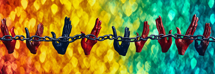 Juneteenth Freedom Day June 19 as a holiday or June Teenth commemorating the end of slavery as a Social justice concept or Emancipation and equal rights celebration.