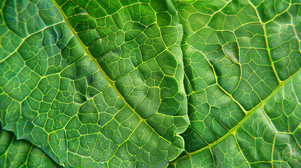 Flat lay of fresh green fern leaves, rich botanical texture, vibrant natural foliage
