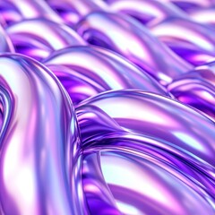 Abstract Iridescent Purple and Lavender 3D Pattern