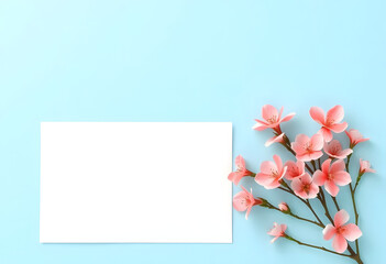 card with tulips