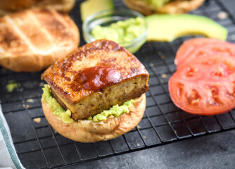 Vegetarian Tofu Burger 
