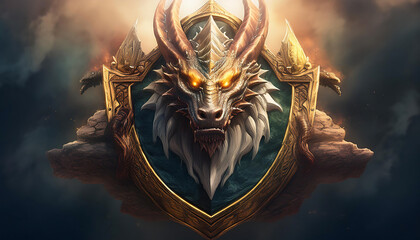 golden dragon statue