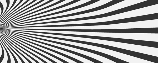 Sun ray light. Sun rays background. Radial burst. Sunburst black pattern isolated on white background. Beams line. Radiate sunlight. Comic effect texture.