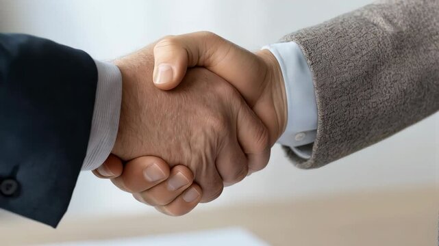 Successful Partnership: Business Handshake
