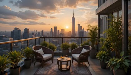 Sunset Nook A Cozy Balcony Retreat