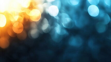 Fototapeta premium A beautiful abstract display of light featuring a striking contrast between warm orange hues and cool blue tones, creating a tranquil atmosphere evocative of a quiet evening