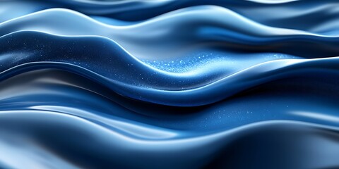 Obraz premium Blue Liquid Waves Abstract Background (1)