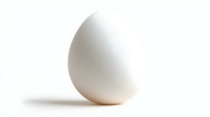 white egg isolated on white background