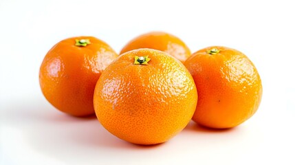 tangerine on a white background