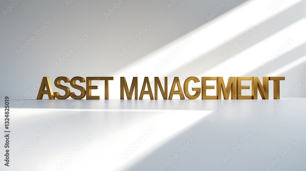 Poster asset management focus in a minimalist setting with strong light contrasts