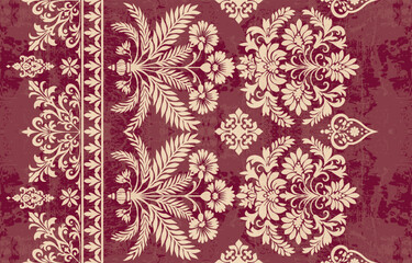 Ethnic Motifs Ikat floral paisley embroidery floral. ikat Saree Sarong oriental pattern traditional.Ikat embroidery style abstract embroidery design for texture,fabric,clothing,wrapping,decoration