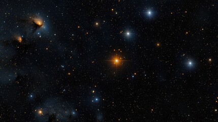 Obraz premium An expansive night sky reveals numerous shining stars and celestial formations, highlighting a captivating display of cosmic beauty