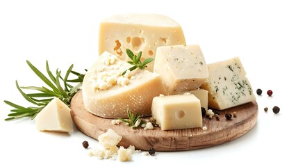 Cheese isolated on white background