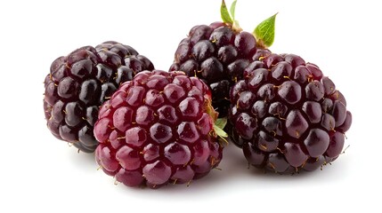 Boysenberry isolated on a white background