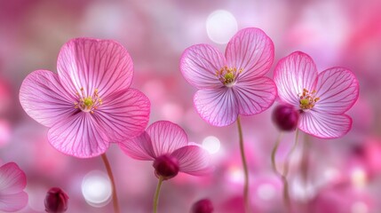 Fototapeta premium Gentle Sparkling Light in Garden with Nature Effects