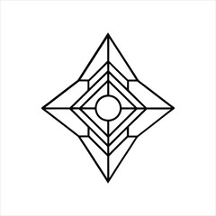 Sacred Geometry Line Art Vector Design