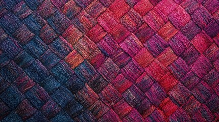 A tapestry of tightly woven fibers displays an array of vivid colors blending harmoniously. The craftsmanship highlights patterns and textures, inviting tactile exploration