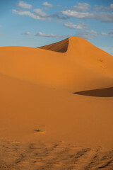 the Sahara Desert in Morocco 