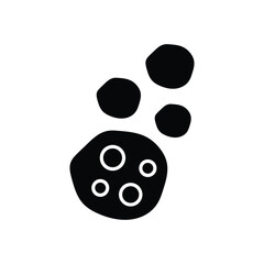 Asteroid vector icon