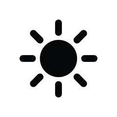 Sun vector icon