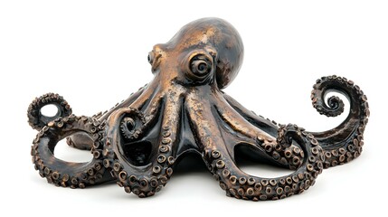 Octopus on a white background