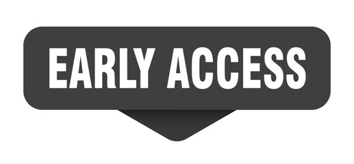 early access sticker. early access sign on transparent background