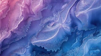 Abstract composition showcasing layered formations with gradient color tones