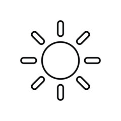 Sun vector icon