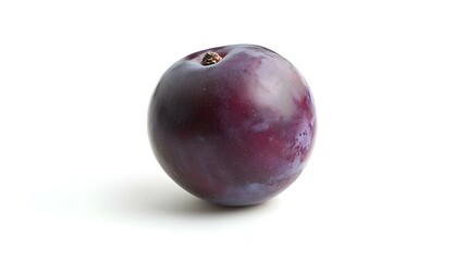 Fototapeta premium plum isolated on white background full depth