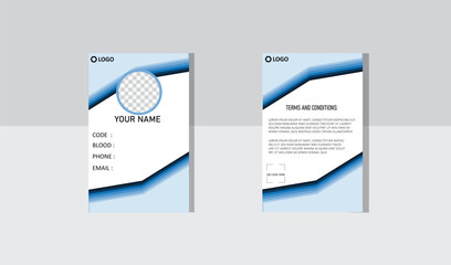 ID card design for creative ideas.