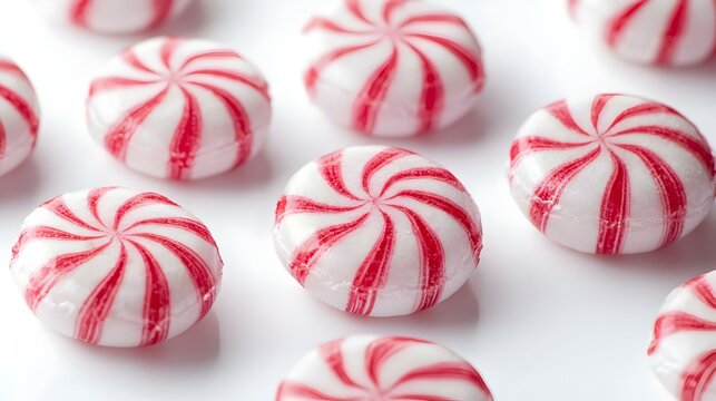 Candy mentos on the white background