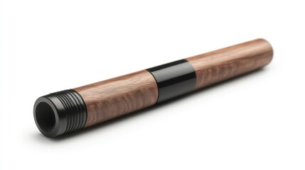 Wooden pen, isolated on white background. Use for catalog, product showcase