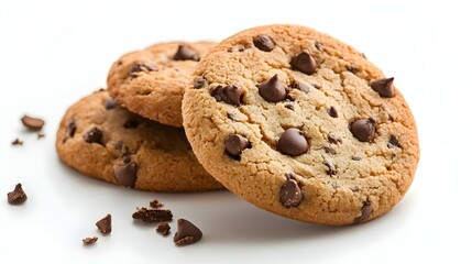 cookie on white background