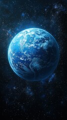 Fototapeta premium Majestic Earth: A Celestial View of Our Planet