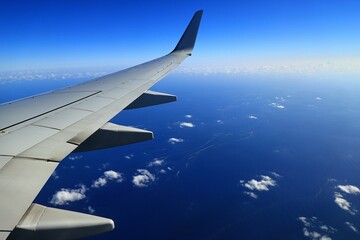view from airplane window