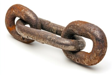 Obraz premium Rusted metal chain links