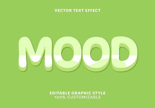 Pastel Green White Playful 3D Cartoon Text Effect