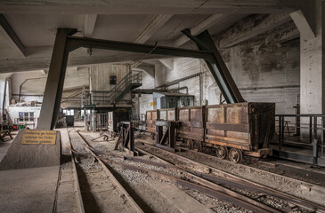 railway in a historic mining site