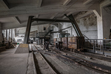 railway in a historic mining site