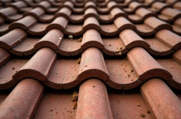 close up of roof texture