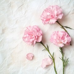 Classic wedding backdrop with carnations.